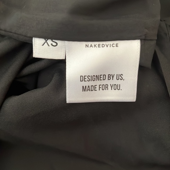 Nakedvice Neva Black Monogrammed Strapless Mini Tube Dress size XS - Picture 9 of 10